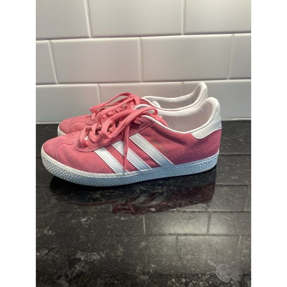 Adidas Gazelle 85 Women's‎ Running Sneakers Shoes Activewear Pink White Size 4 - Picture 5 of 10